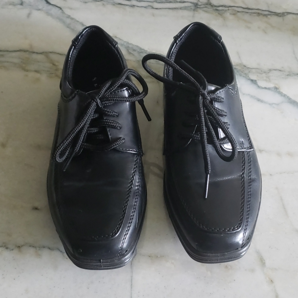 Little Boys Black Dress Shoes, Size 13